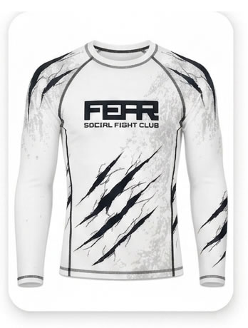 Fear Rashguard Blanca D2